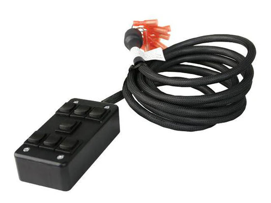 AVS ARC-7 Black 7 Rocker Switch