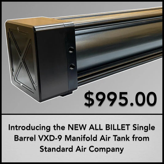 Standard Air Company Single Barrel VXD-9 Manifold Air Tank